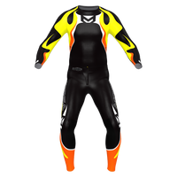 PHNX Flame motocross jersey and pants in black, front view